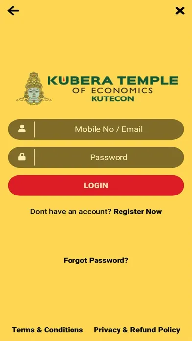 Capturas de tela do Kubera