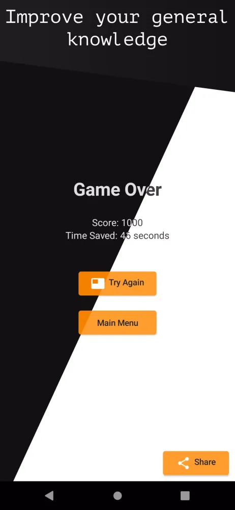 Tangkapan skrin Quizly