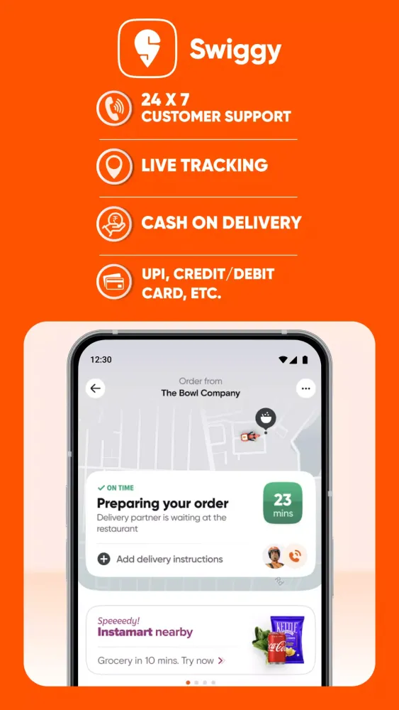 Swiggy应用截图