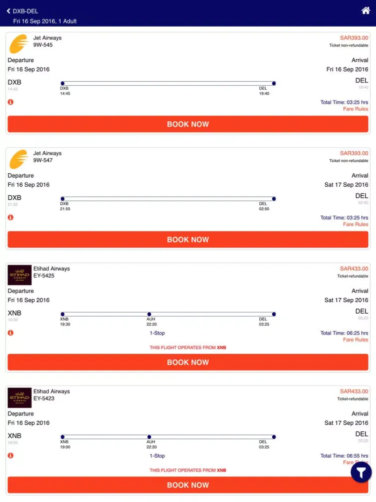 ACE Travel iPad Screenshots