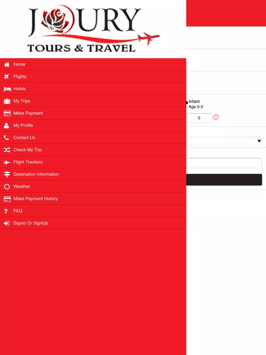 Capturas de pantalla de Joury Tours & Travel iPad 