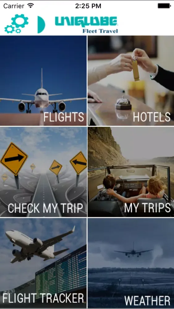 ภาพหน้าจอของ UniGlobe Fleet Travel