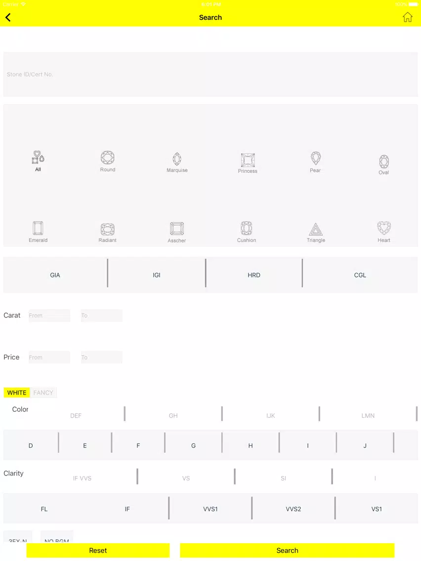 R.A Gem Centre Ltd iPad  Ekran Görüntüleri