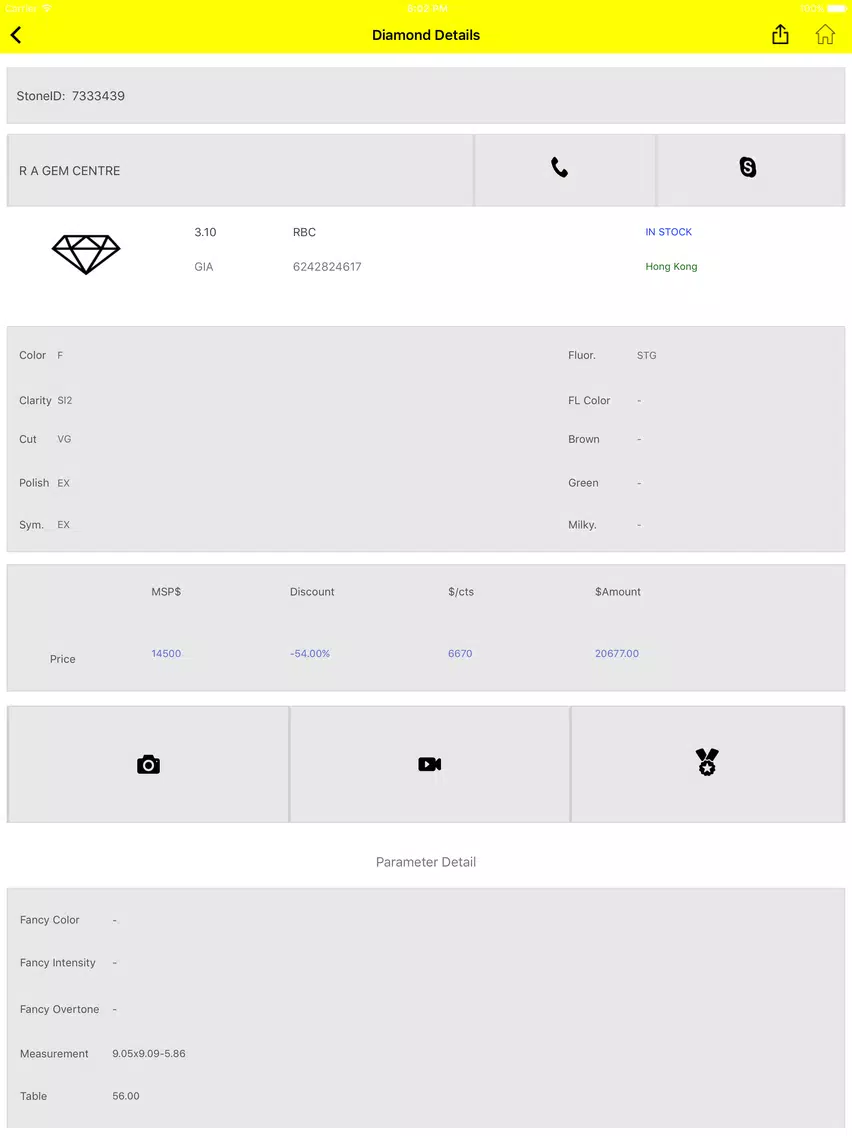 R.A Gem Centre Ltd iPad  Ekran Görüntüleri