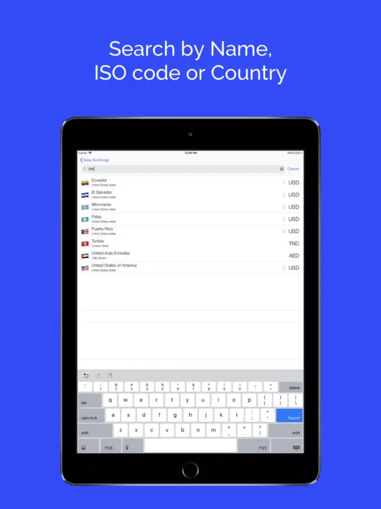 Easy Exchange Rates iPad  سکرین شاٹس