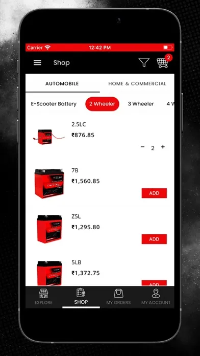 ภาพหน้าจอของ Torque Batteries
