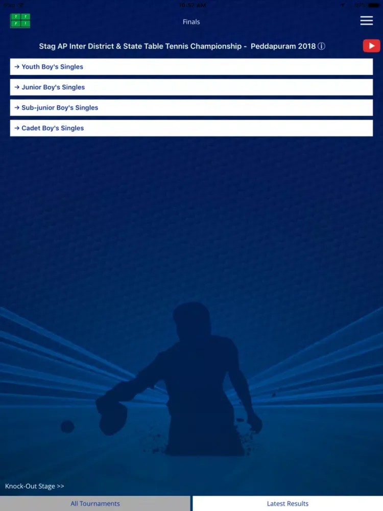 ภาพหน้าจอของ Table Tennis One iPad 