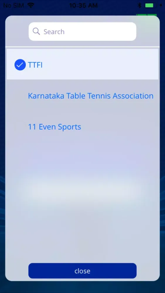 ภาพหน้าจอของ Table Tennis One