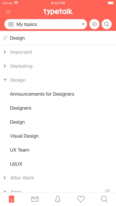 Zrzuty ekranu Typetalk:Chat App For Team