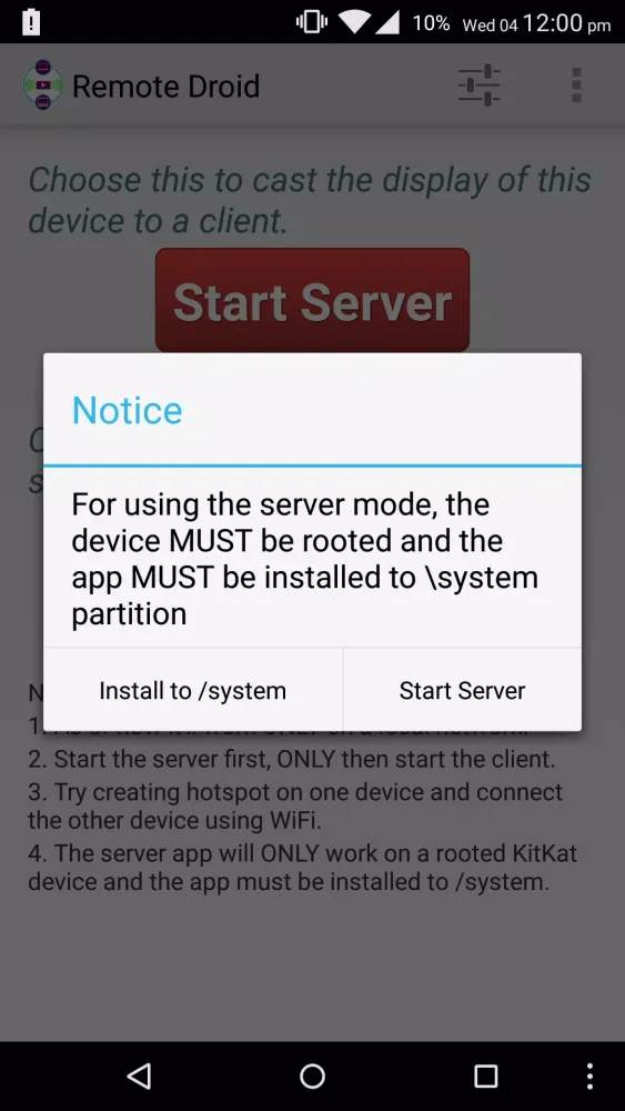 Ảnh chụp màn hình của Remote Droid