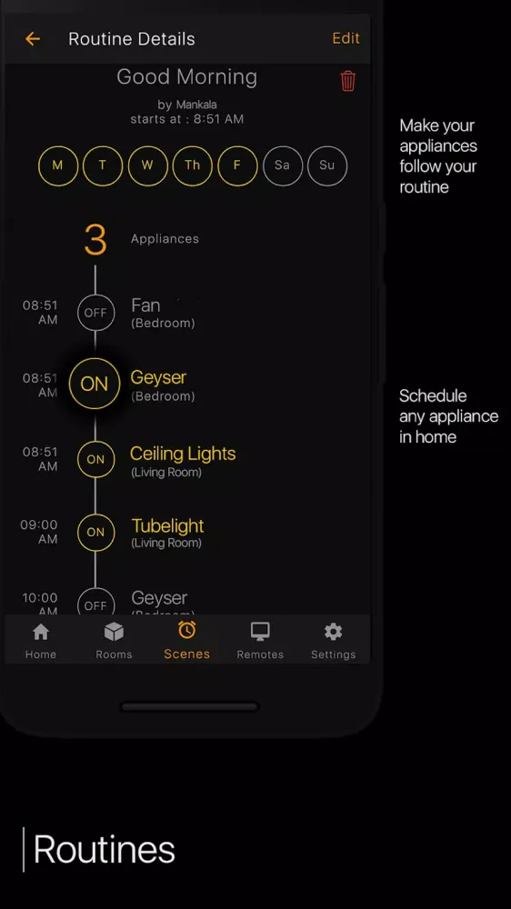 UpHome Automation Screenshots