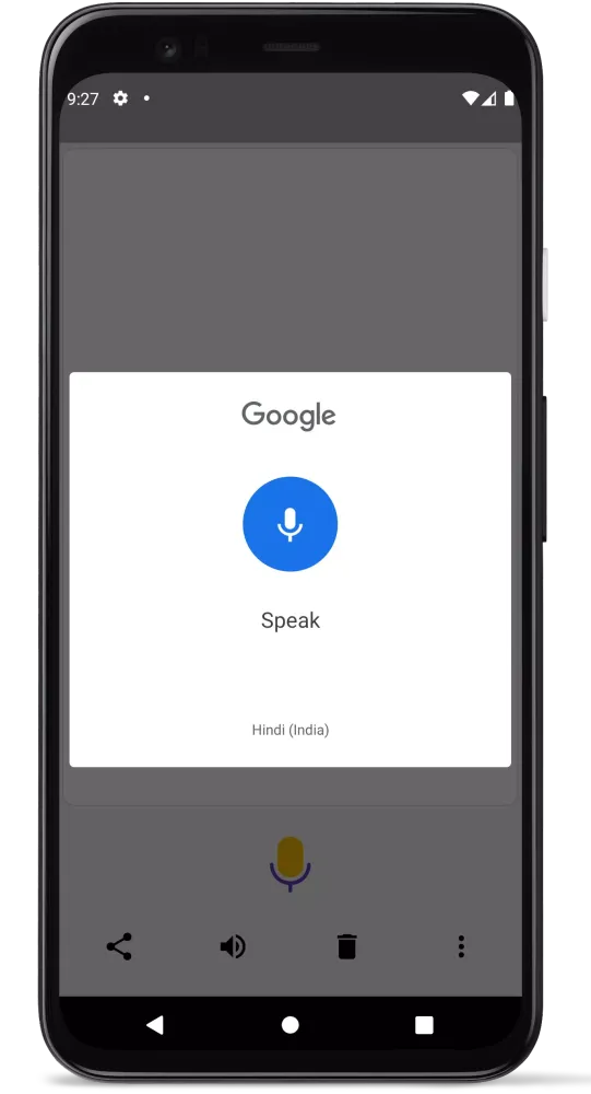 Zrzuty ekranu Hindi Voice Typing