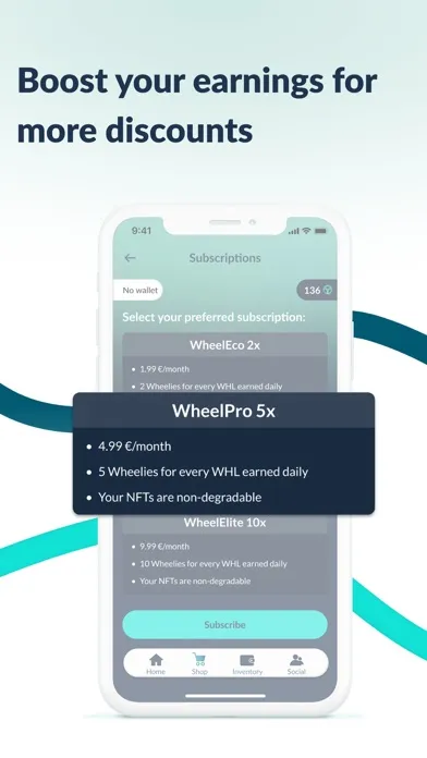 WheelCoin: Move Green, Rewards应用截图