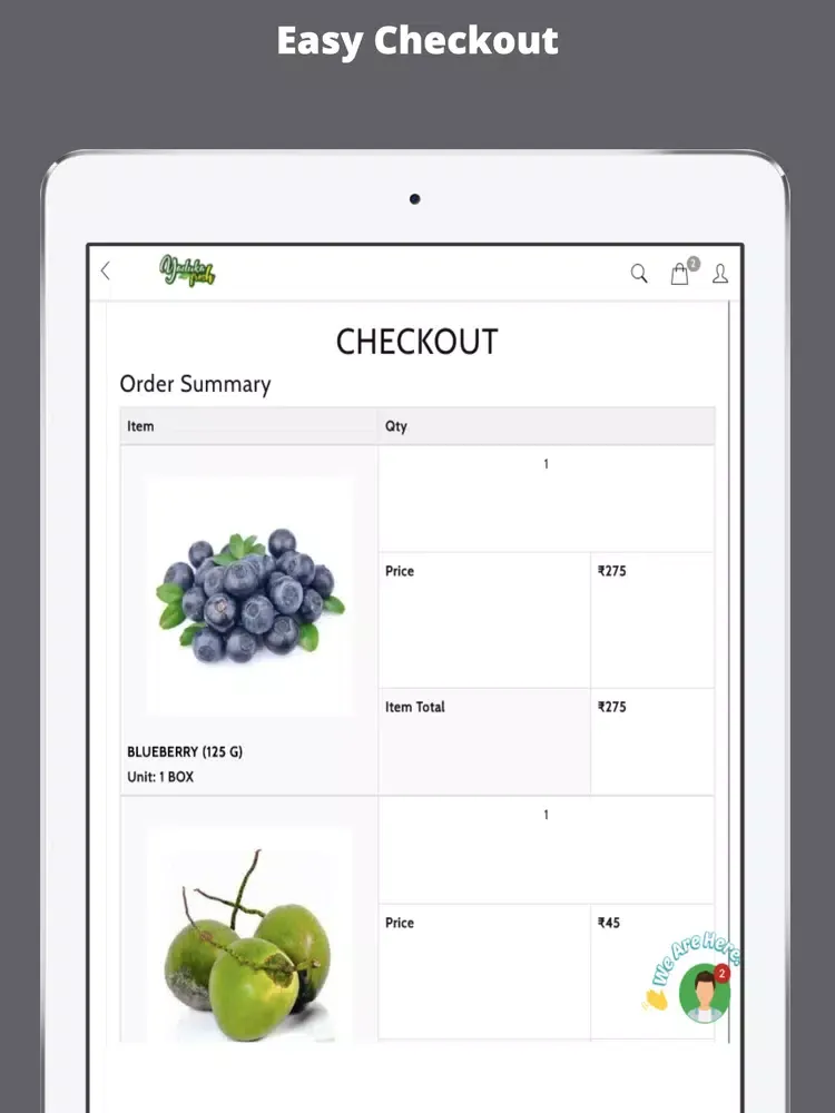 ภาพหน้าจอของ Yaduka Fresh b2b iPad 