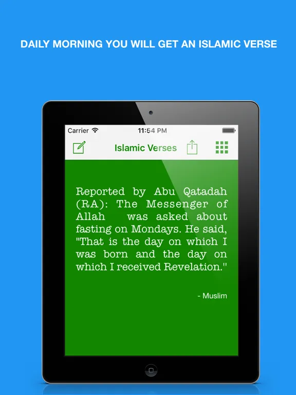 Daily Islamic & Quran Verses : Messages of Allahu Akbar and quotes from Holy Muslim scriptures iPad  Screenshots