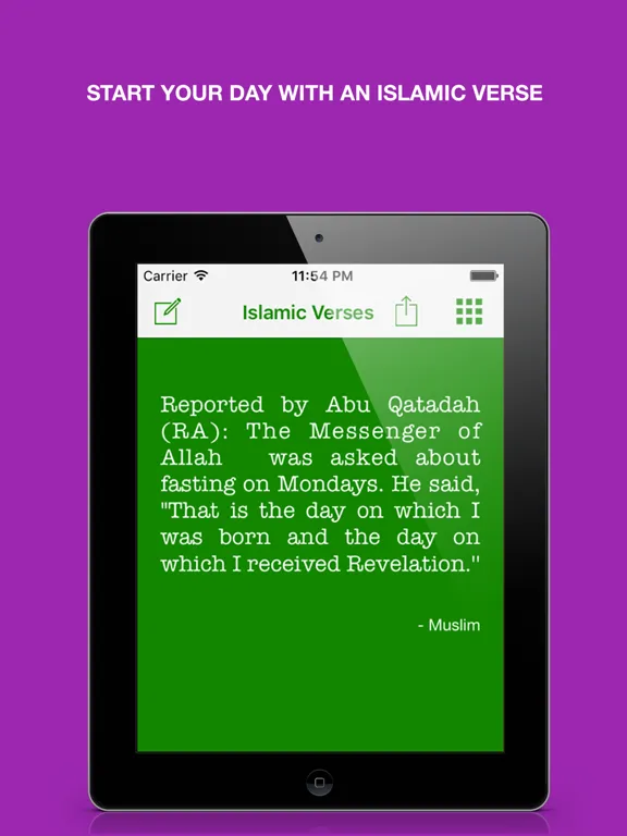 Daily Islamic & Quran Verses : Messages of Allahu Akbar and quotes from Holy Muslim scriptures iPad  Screenshots