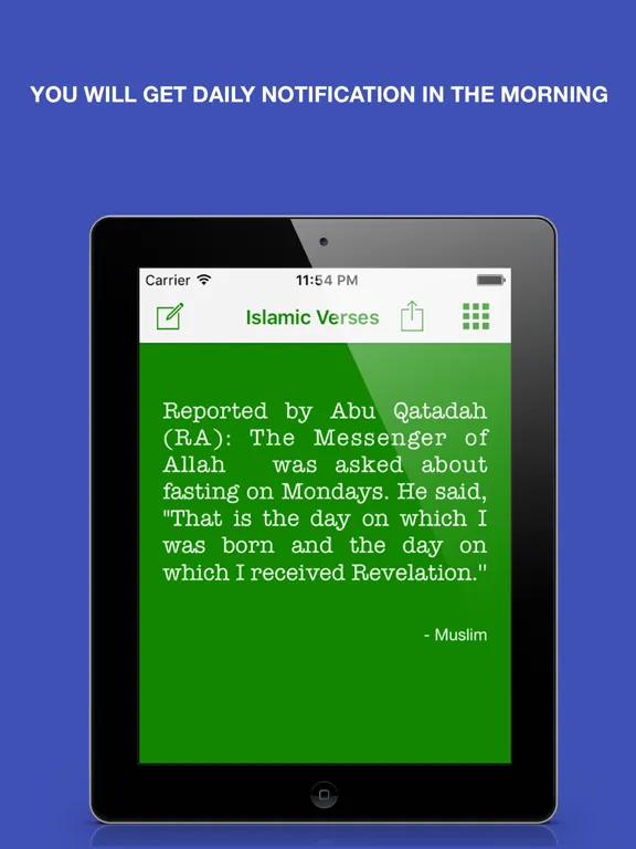 Daily Islamic & Quran Verses : Messages of Allahu Akbar and quotes from Holy Muslim scriptures iPad  Screenshots