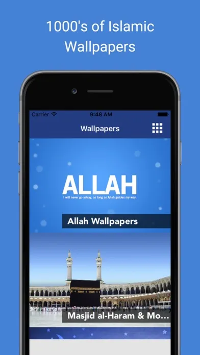 Islamic & Muslim Wallpapers : Backgrounds and pictures of Allahu artwork, mosques posters & Eid Mubarak greeting cards Screenshots