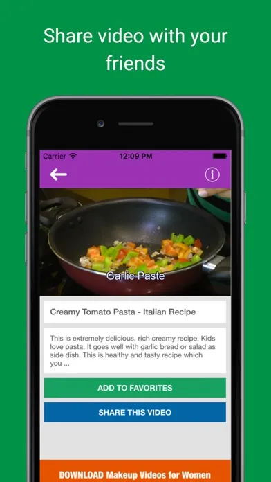 Delicious Pizza cooking Videos, Tasty pasta Recipe Screenshots