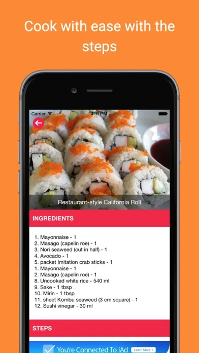 Tangkapan skrin Japanese healthy recipe cooking videos: Sushi food