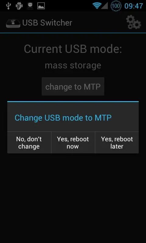 Zrzuty ekranu USB Switcher