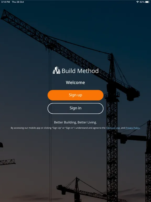 Tangkapan layar Build Method App iPad