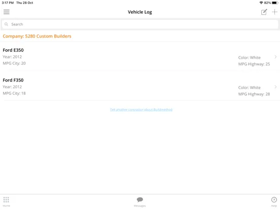 Tangkapan layar Build Method App iPad