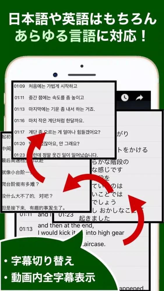 Subtitler -複数字幕表示 動画再生アプリ- स्क्रीनशॉट