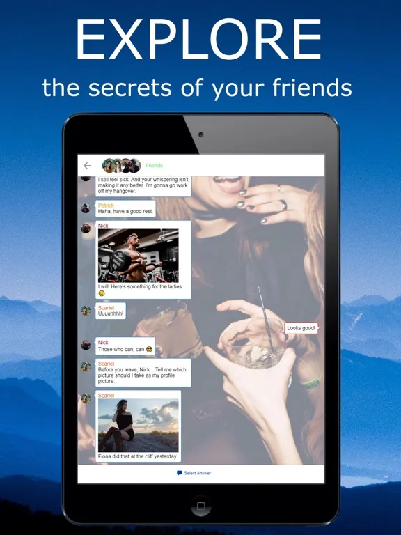 Fiona's Secret - Chat Stories iPad 應用截圖