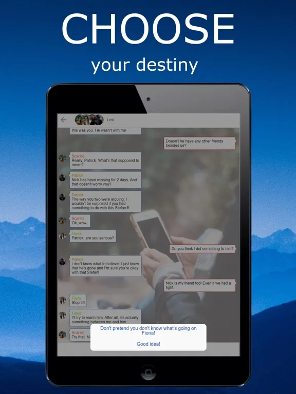 Fiona's Secret - Chat Stories iPad 應用截圖
