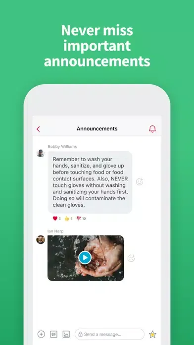 ภาพหน้าจอของ Crew Messaging and Scheduling