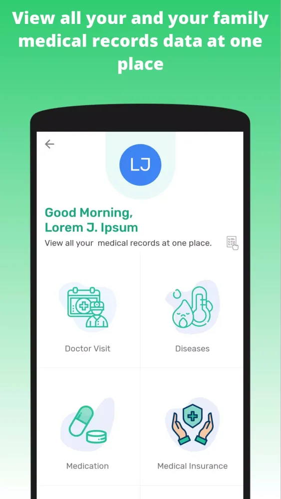 Tangkapan skrin Multi-Profile Medical Records