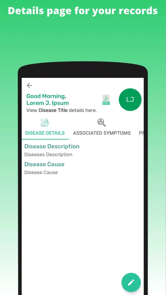 Tangkapan skrin Multi-Profile Medical Records