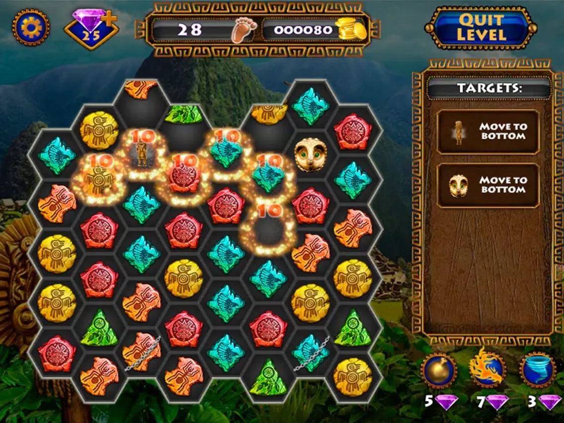 Tangkapan layar Inca Artifacts iPad 