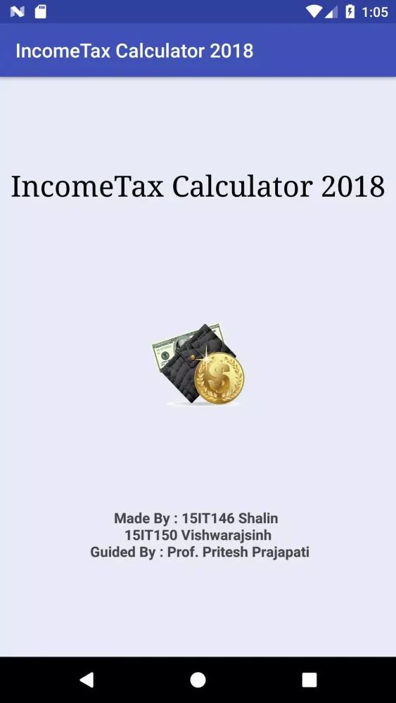 Tangkapan layar Income Tax Calculator (2018) |