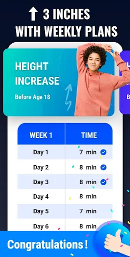 Captures d'écran de Height Increase Workout
