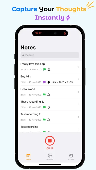 Скриншоты QuikMemo: Record & Transcribe