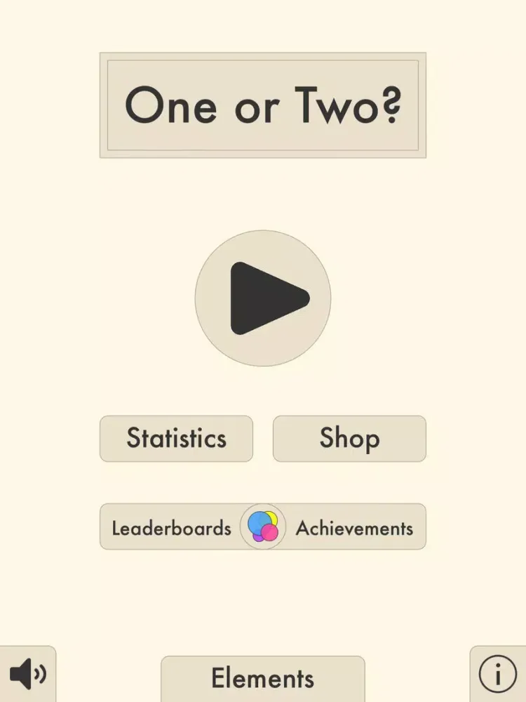 One or Two? iPad  Screenshots