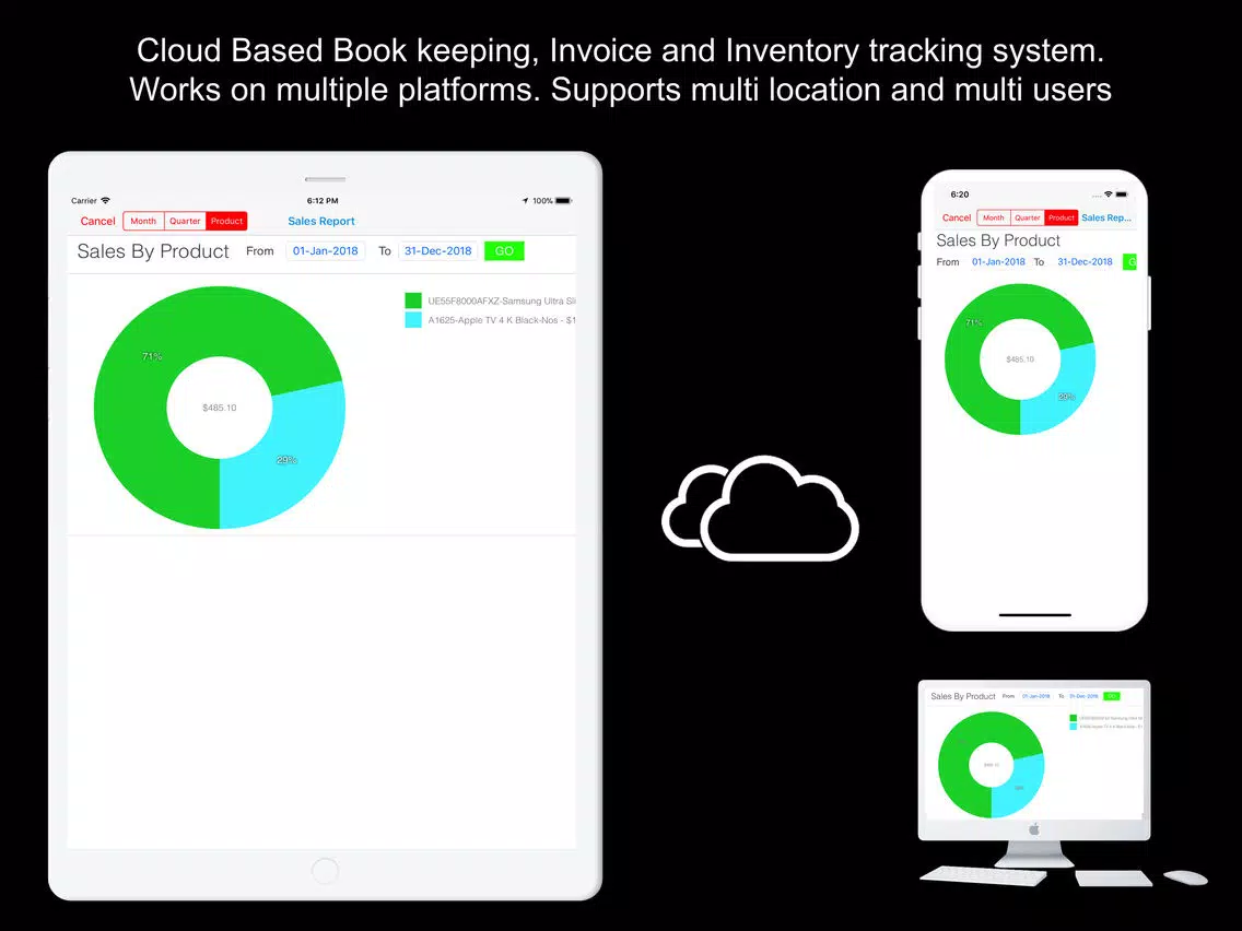 Скриншоты Kite Invoice Inventory Quotes iPad 