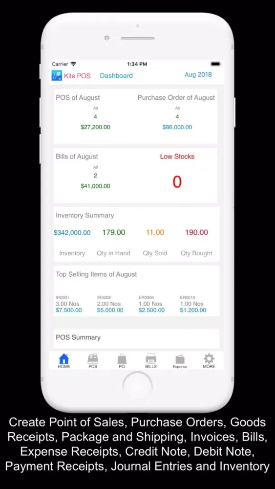 Captures d'écran de Kite POS Retail Point Of Sales