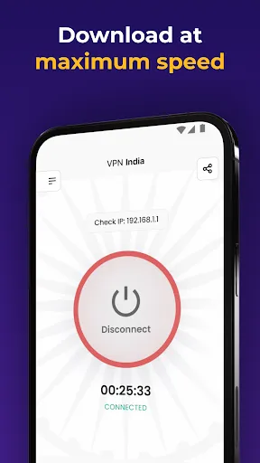 VPN India - get Indian IP 스크린샷