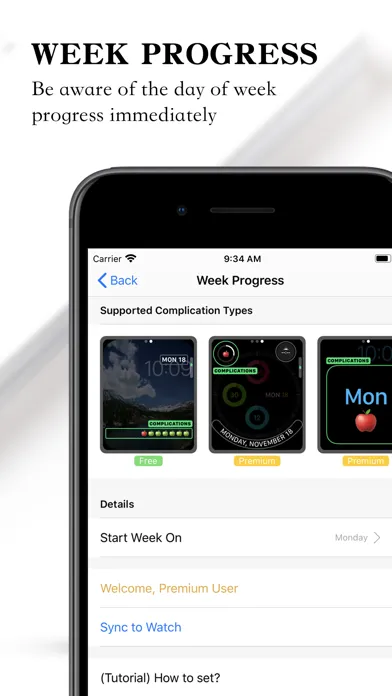 Captures d'écran de Watch Complications Pro