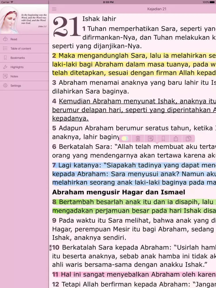Zrzuty ekranu Alkitab untuk Wanita The Women's Indonesian Bible iPad 