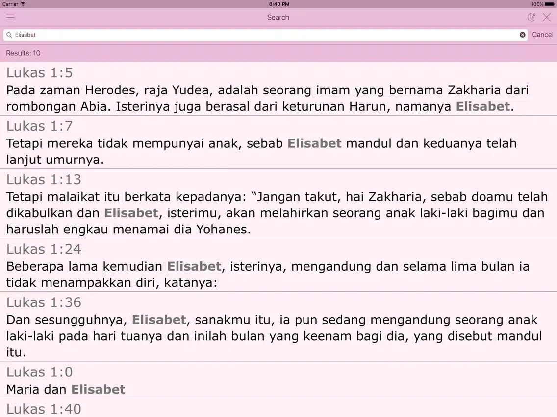 Zrzuty ekranu Alkitab untuk Wanita The Women's Indonesian Bible iPad 