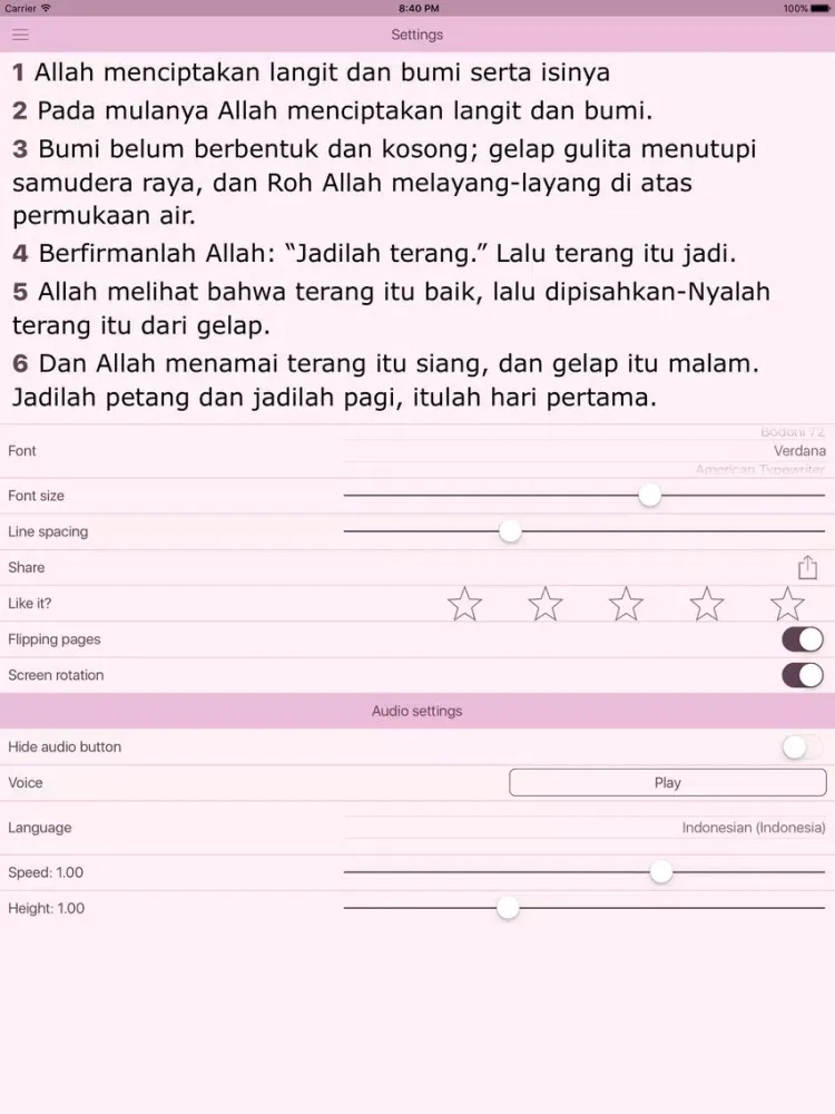 Zrzuty ekranu Alkitab untuk Wanita The Women's Indonesian Bible iPad 