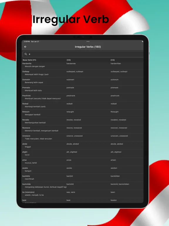 Kamus Inggris Offline iPad  स्क्रीनशॉट