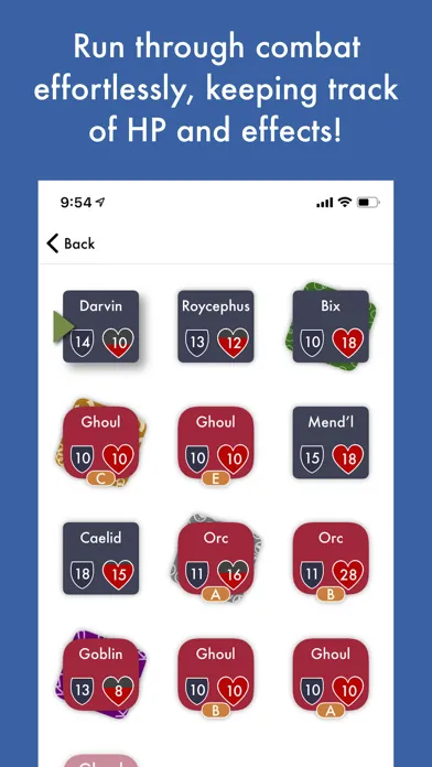 Capturas de tela do Bix's Fine DM Tools