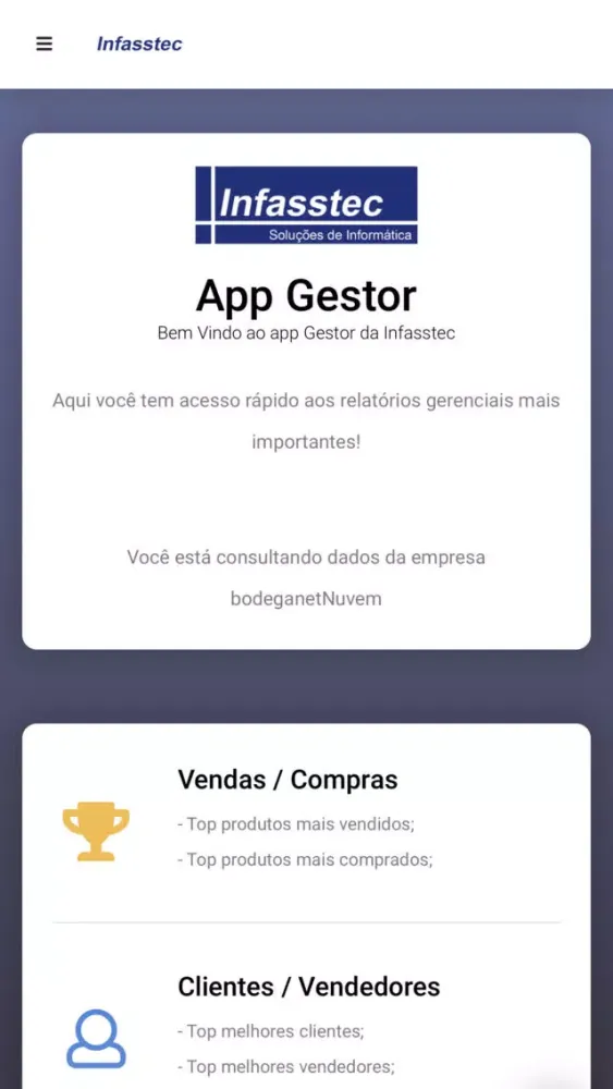 Infamat Gestor 스크린샷
