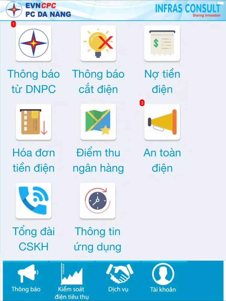 Tangkapan layar Amiss DNPC iPad 