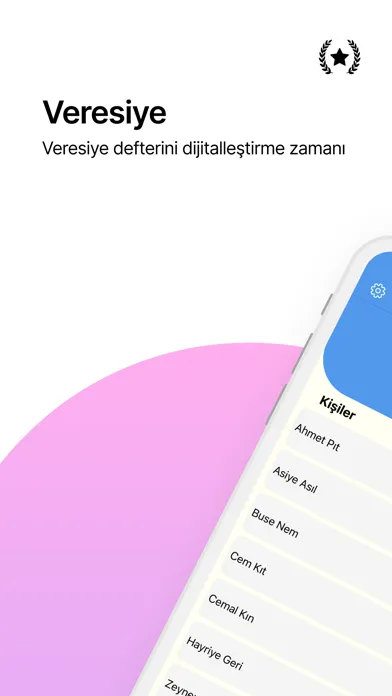 Zrzuty ekranu Dijital Veresiye Defteri